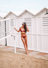Havana Triangle Bikini Top - Bordeaux - Laara Swim