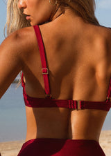 Maó Sexy Cavalier Underwire Bikini Top - Bordeaux - Laara Swim