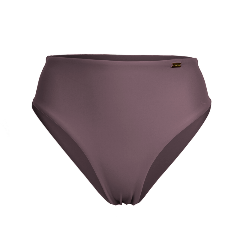 Belize High Waist Bikini Bottom - Dusty Purple – Laara Swim